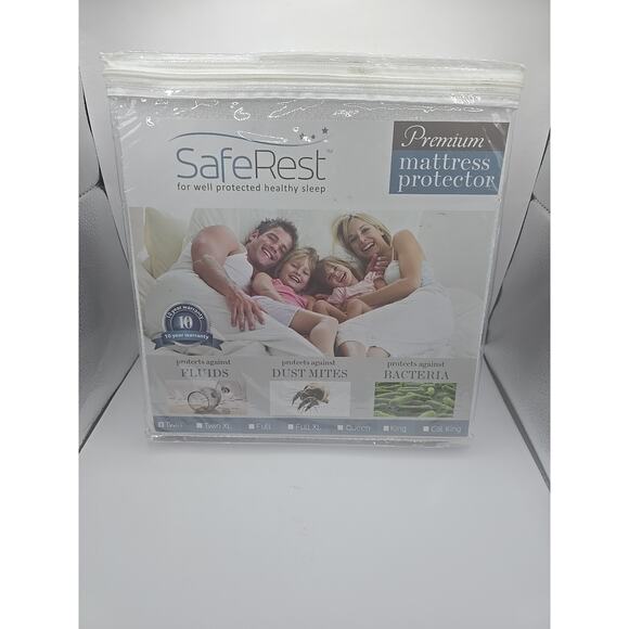 SafeRest Twin Size Premium Hypoallergenic Waterproof Mattress Protector - Picture 1 of 4
